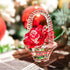 Crystal Red Rose Flower Basket Crystal Collectible Figurines Ornaments for Home Decor